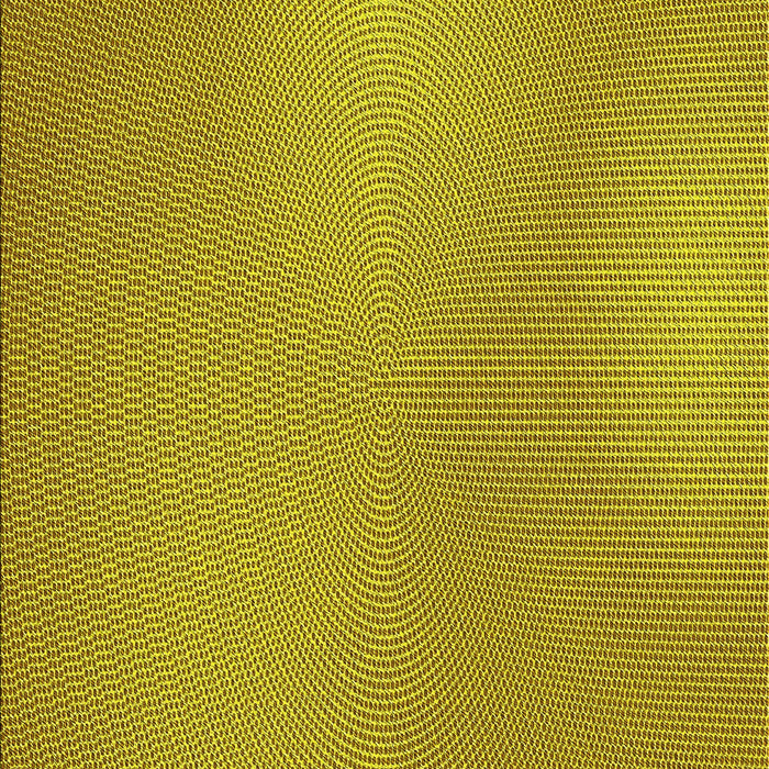 Machine Washable Transitional Yellow Rug, wshpat3910yw