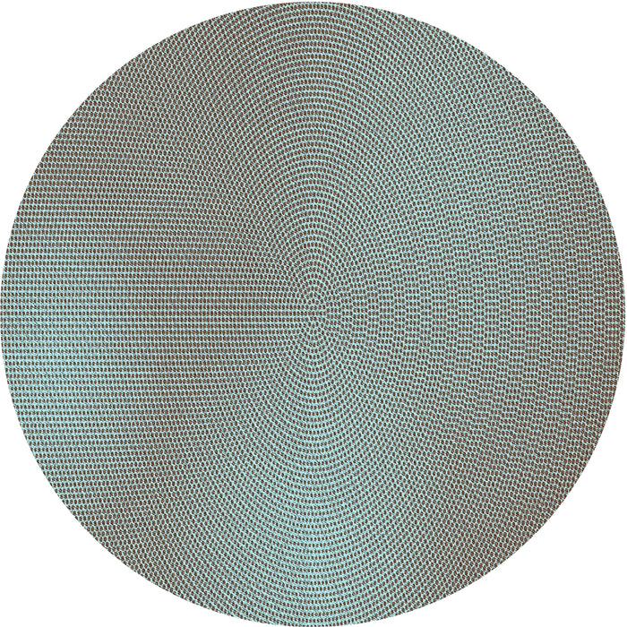 Square Machine Washable Transitional Cyan Opaque Blue Rug, wshpat3910