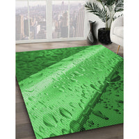 Patterned Green Rug, pat3911grn