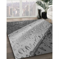 Patterned Dark Gray Rug, pat3911gry