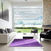 Square Patterned Purple Rug in a Living Room, pat3911pur