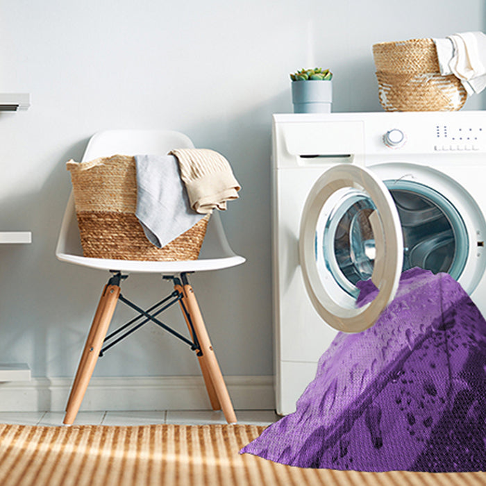Machine Washable Transitional Purple Rug in a Washing Machine, wshpat3911pur