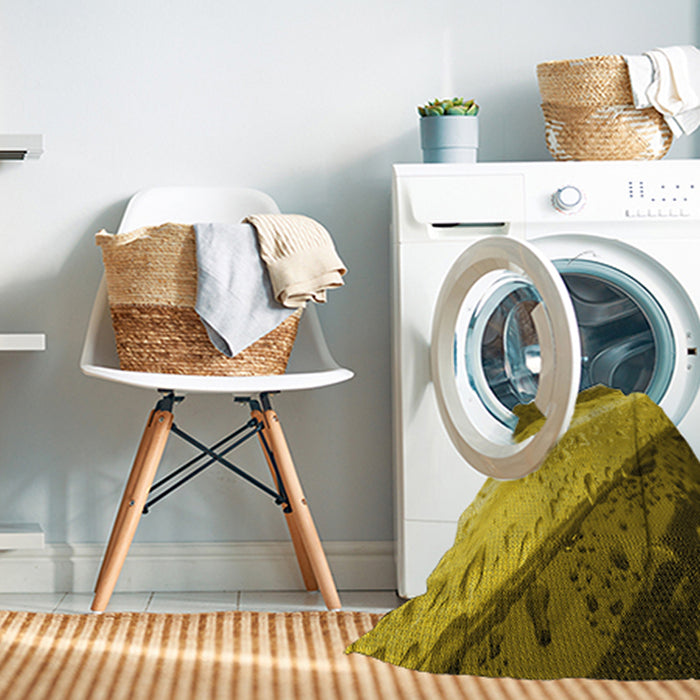 Machine Washable Transitional Dark Bronze Brown Rug in a Washing Machine, wshpat3911yw