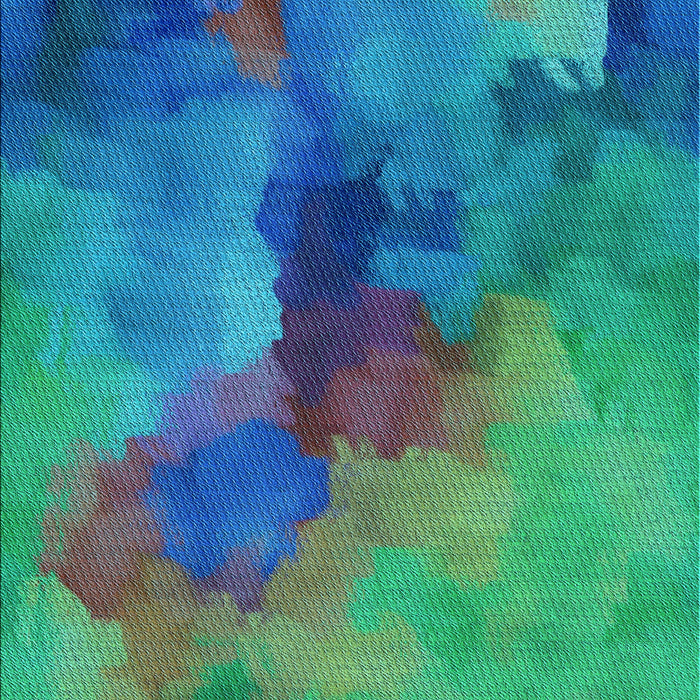 Machine Washable Transitional Medium Spring Green Rug, wshpat3912lblu