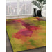 Machine Washable Transitional Caramel Brown Rug in a Family Room, wshpat3912org