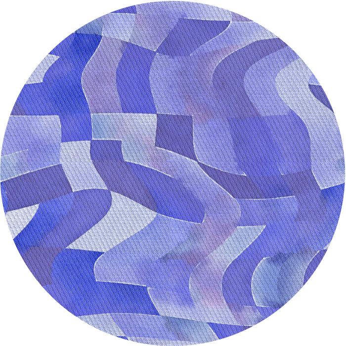 Square Patterned Purple Mimosa Purple Rug, pat3913blu