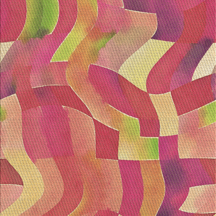 Machine Washable Transitional Crimson Red Rug, wshpat3913brn