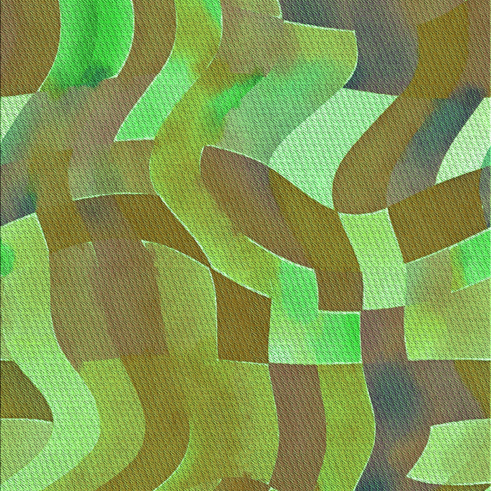 Patterned Green Rug, pat3913grn