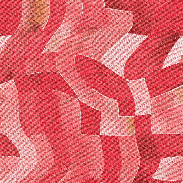 Patterned Red Rug, pat3913rd