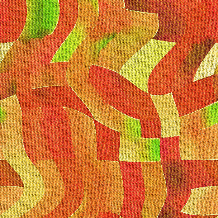 Patterned Yellow Rug, pat3913yw