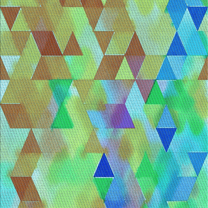 Patterned Green Rug, pat3914lblu