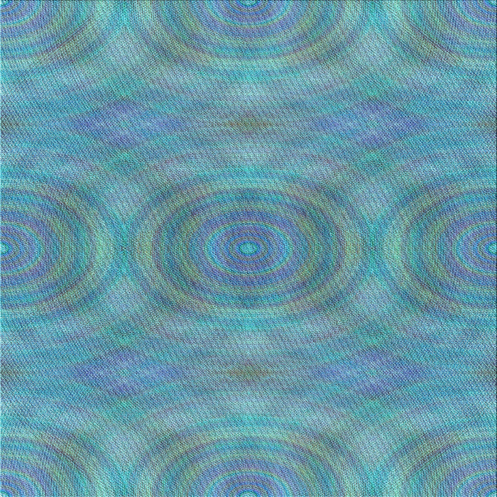 Round Patterned Glacial Blue Ice Blue Rug, pat3915lblu