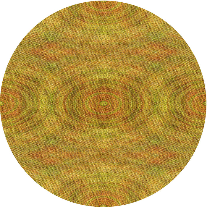 Square Patterned Deep Yellow Rug, pat3915yw