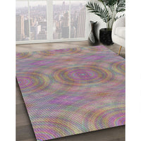 Patterned Purple Modern Rug, pat3915