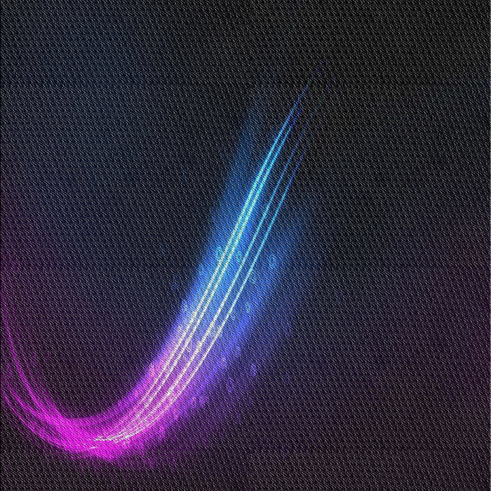 Patterned Purple Navy Blue Novelty Rug, pat3916