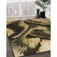 Patterned Milk Chocolate Brown Rug, pat3917brn