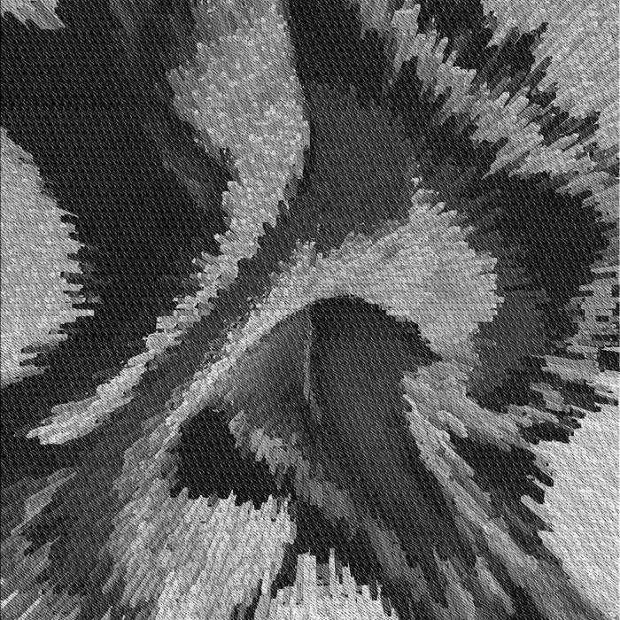 Patterned Charcoal Black Rug, pat3917gry