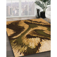 Patterned Orange Rug, pat3917org