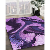 Patterned Purple Rug, pat3917pur