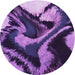 Square Machine Washable Transitional Purple Rug in a Living Room, wshpat3917pur