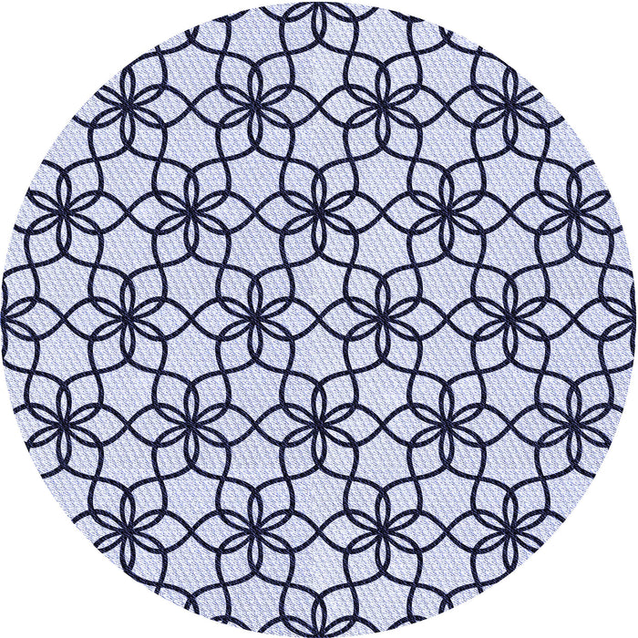 Square Patterned Lavender Blue Rug, pat3918blu