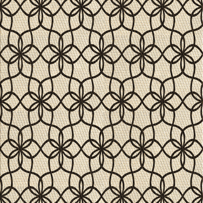 Machine Washable Transitional Coffee Brown Rug, wshpat3918brn