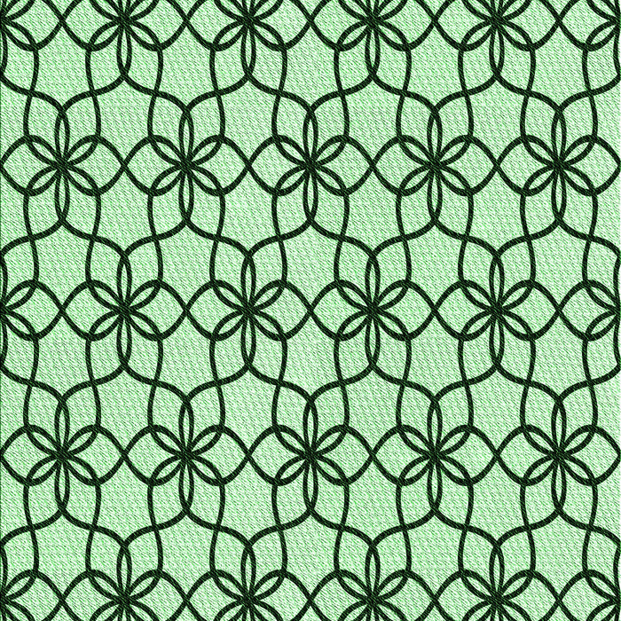 Patterned Mint Green Rug, pat3918grn