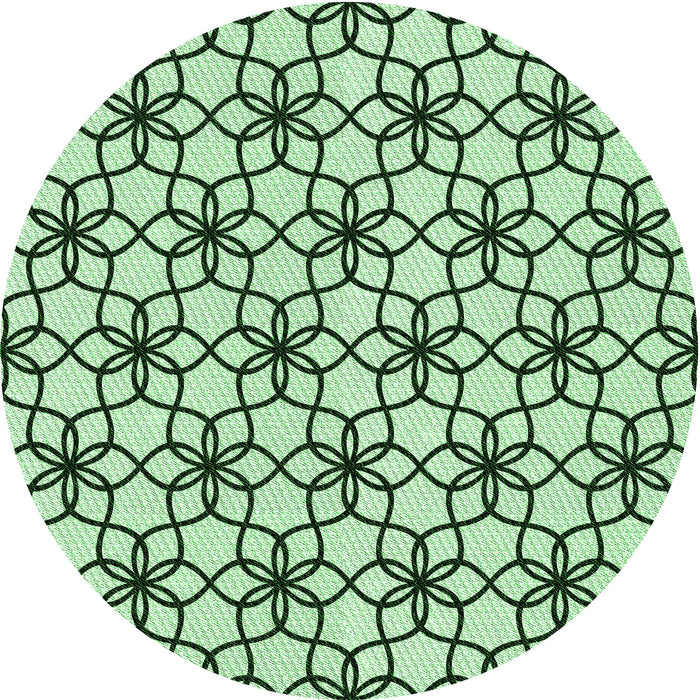 Square Patterned Mint Green Rug, pat3918grn