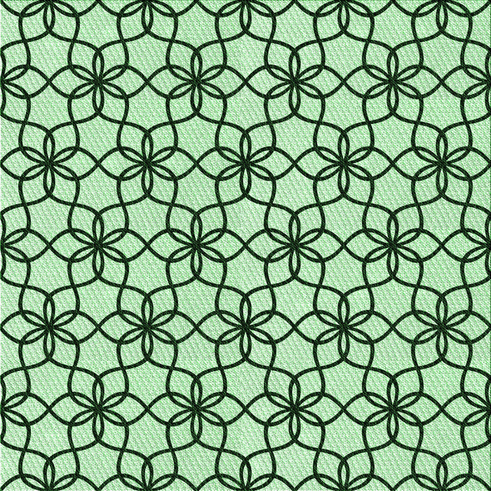 Round Patterned Mint Green Rug, pat3918grn