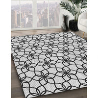 Patterned Platinum Gray Rug, pat3918gry