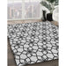 Patterned Platinum Gray Rug in Family Room, pat3918gry