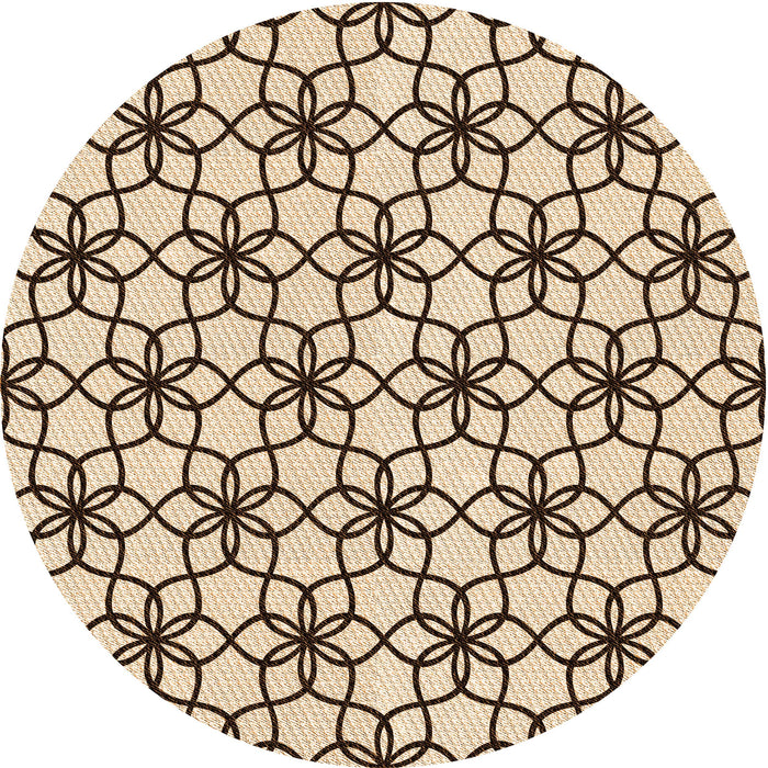 Square Machine Washable Transitional Saddle Brown Rug in a Living Room, wshpat3918org