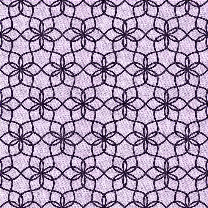 Round Machine Washable Transitional Purple Rug, wshpat3918pur