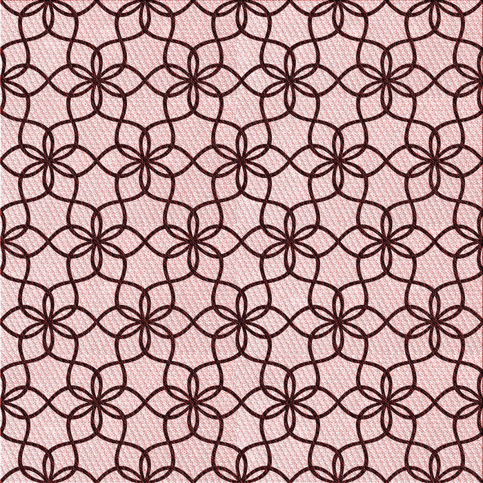 Round Patterned Light Rose Pink Rug, pat3918rd