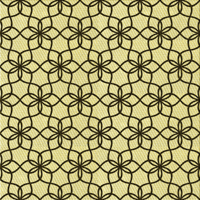 Round Patterned Oak Brown Rug, pat3918yw