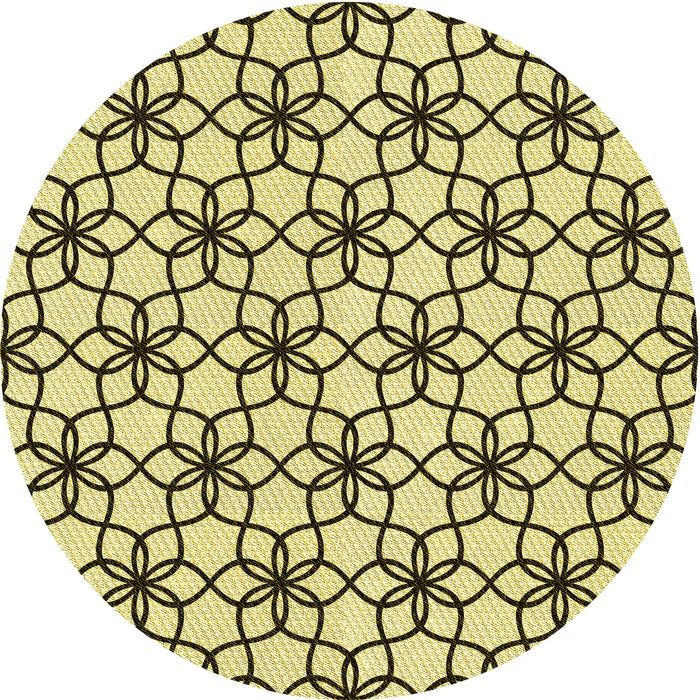 Square Patterned Oak Brown Rug, pat3918yw