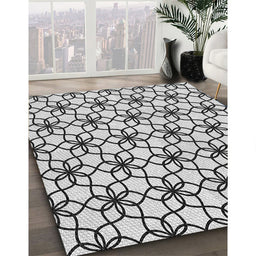 Machine Washable Transitional White Smoke Rug in a Family Room, wshpat3918
