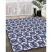 Machine Washable Transitional Blue Rug in a Family Room, wshpat3919blu