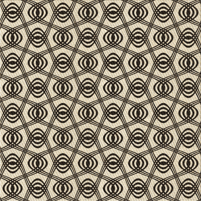 Round Patterned Golden Blonde Gold Rug, pat3919brn