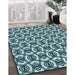 Patterned Blue Rug in Family Room, pat3919lblu