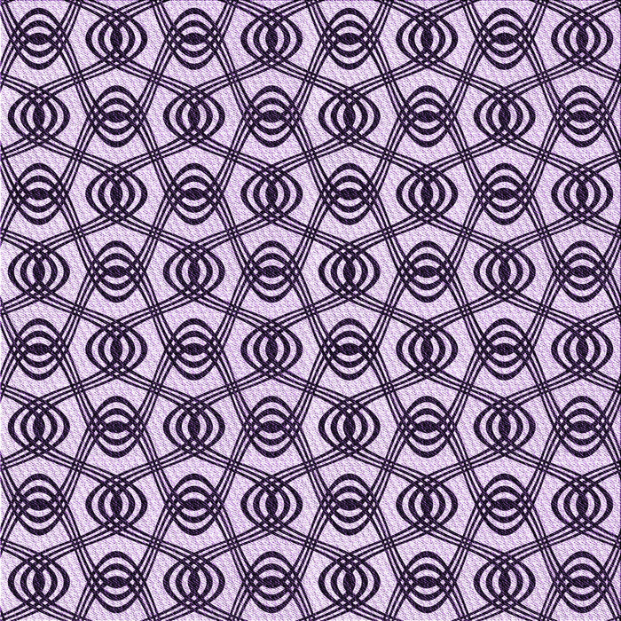 Round Machine Washable Transitional Blossom Pink Rug, wshpat3919pur