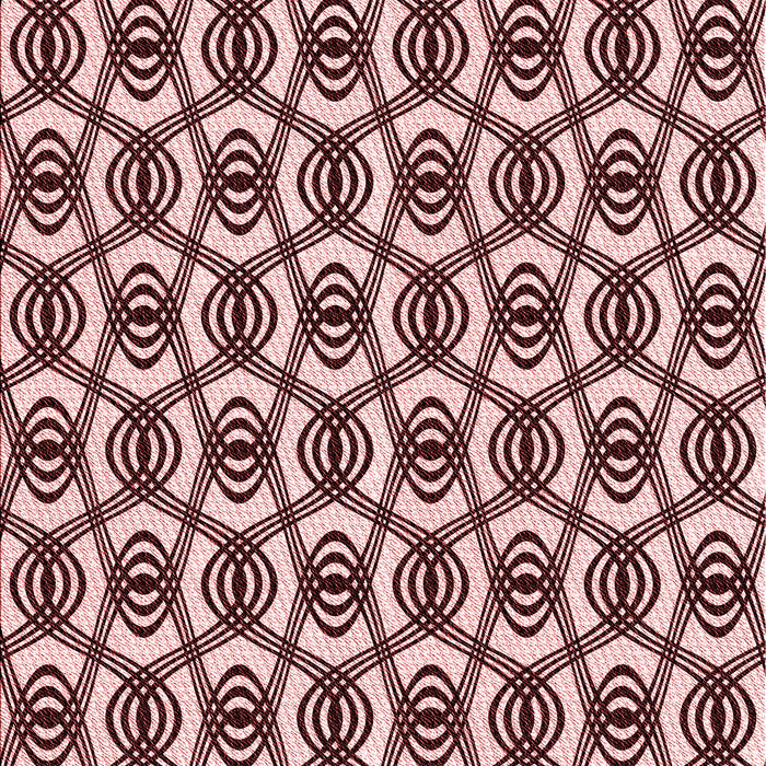 Patterned Deep Rose Pink Rug, pat3919rd