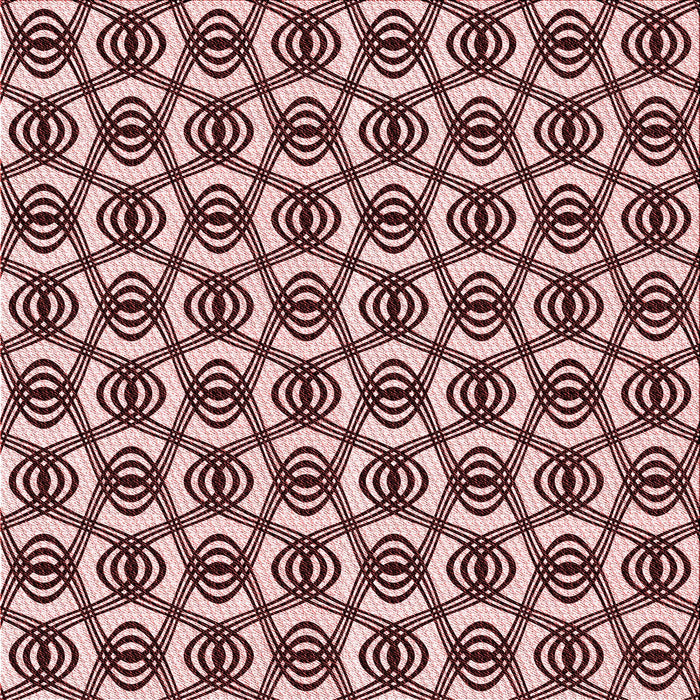 Round Machine Washable Transitional Deep Rose Pink Rug, wshpat3919rd