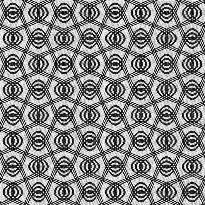 Square Patterned Charcoal Black Novelty Rug, pat3919