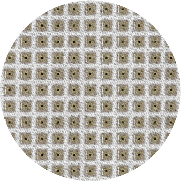 Sideview of Patterned Army Brown Novelty Rug, pat391