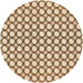 Square Patterned Light Brown Rug, pat392brn