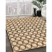 Patterned Light Brown Rug in Family Room, pat392brn