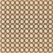 Round Patterned Light Brown Rug, pat392brn