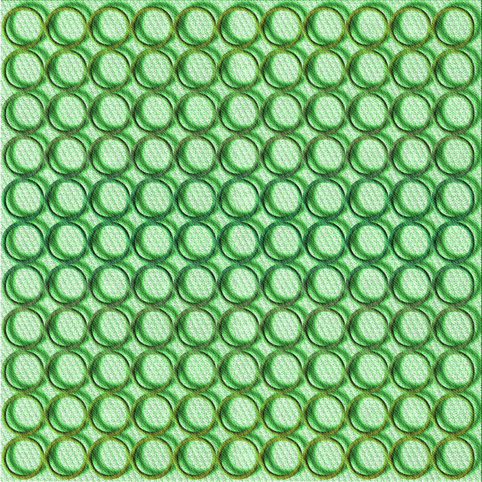 Round Patterned Dark Lime Green Rug, pat392grn