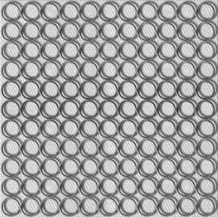 Round Patterned Light Gray Rug, pat392gry
